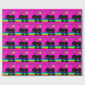 Rainbow Unicorn-Party Geschenkpapier (Flach)