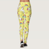 Rainbow Unicorn-Party Leggings (Rückseite)