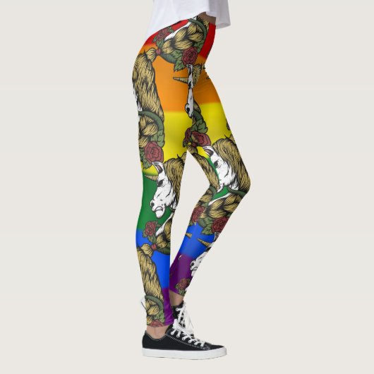 Rainbow Unicorn-Party Leggings (Rechts)