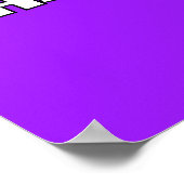 Rainbow Unicorn-Party Poster (Ecke)