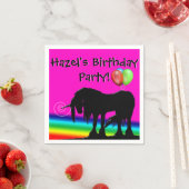 Rainbow Unicorn-Party Serviette (Beispiel)