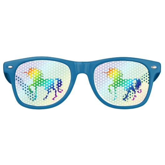 Rainbow Unicorn Party Shades Sonnenbrille (Vorderseite)