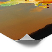 Rainbow unicorn pegasus poster (Ecke)