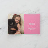 Rainbow Unicorn Personalisiertes Zeitalter Lila Karte (Innenseite)