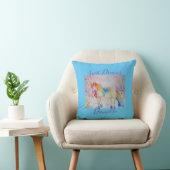 Rainbow Unicorn Pink Girls Sweet Dreams Cushion Kissen (Stuhl )