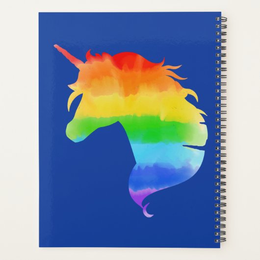 Rainbow Unicorn Planer (Rückseite)