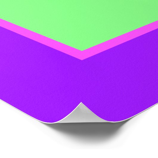 Rainbow Unicorn Poster (Ecke)