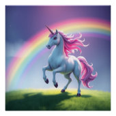 Rainbow Unicorn Poster (Vorderseite)