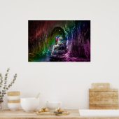 Rainbow Unicorn Poster (Küche)