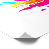 Rainbow Unicorn Poster (Ecke)