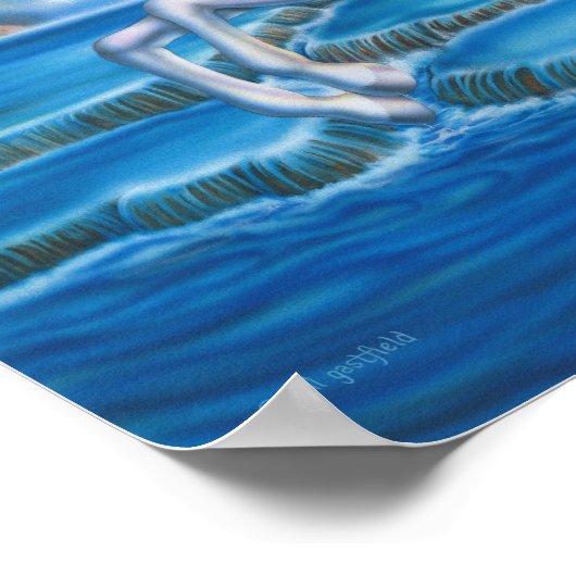 Rainbow Unicorn Poster (Ecke)