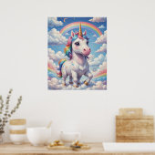 Rainbow Unicorn Poster (Küche)