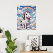 Rainbow Unicorn Poster (Heimbüro)