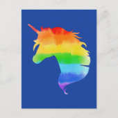 Rainbow Unicorn Postkarte (Vorderseite)