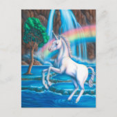 Rainbow Unicorn Postkarte (Vorderseite)