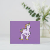 Rainbow Unicorn! Postkarte (Stehend Vorderseite)