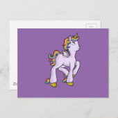Rainbow Unicorn! Postkarte (Vorne/Hinten)