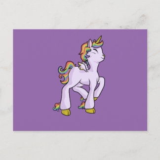 Rainbow Unicorn! Postkarte