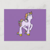 Rainbow Unicorn! Postkarte (Vorderseite)