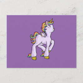 Rainbow Unicorn! Postkarte
