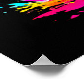 Rainbow Unicorn Postkarte Poster (Ecke)