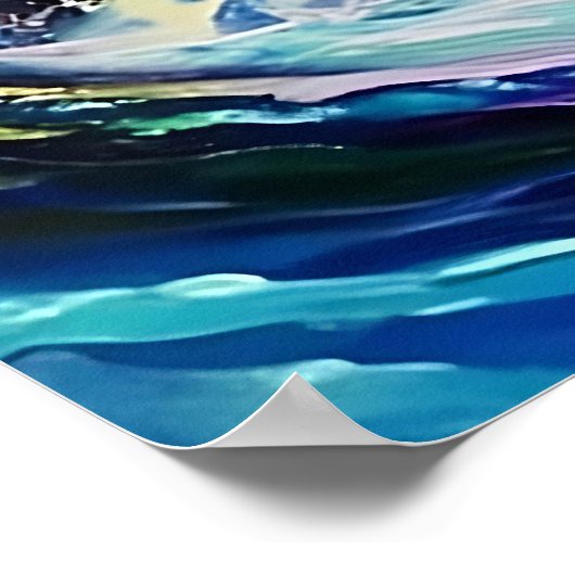 Rainbow Unicorn Printable Mauer - Kunst, Dichtung  Poster (Ecke)