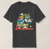 Rainbow Unicorn Proofreader T-Shirt (Design vorne)