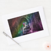 Rainbow Unicorn Rentagular Sticker (Umschlag)