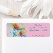 Rainbow Unicorn Rücksendeadressen-Aufkleber (Insitu)