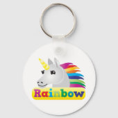 Rainbow Unicorn Schlüsselanhänger (Vorderseite)