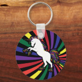 Rainbow Unicorn Schlüsselanhänger (Vorderseite)