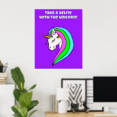 Rainbow Unicorn Selfie Station Poster (Heimbüro)