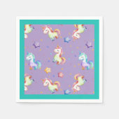 Rainbow Unicorn Serviette (Vorderseite)
