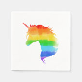 Rainbow Unicorn Serviette (Vorderseite)