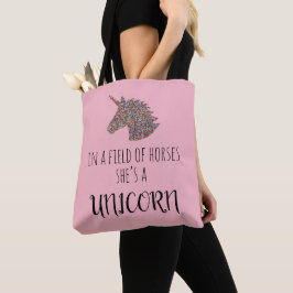 Rainbow Unicorn Sie ist eine Einhorntotentasche Tasche