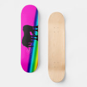 Rainbow Unicorn Skateboard (Vorderseite)