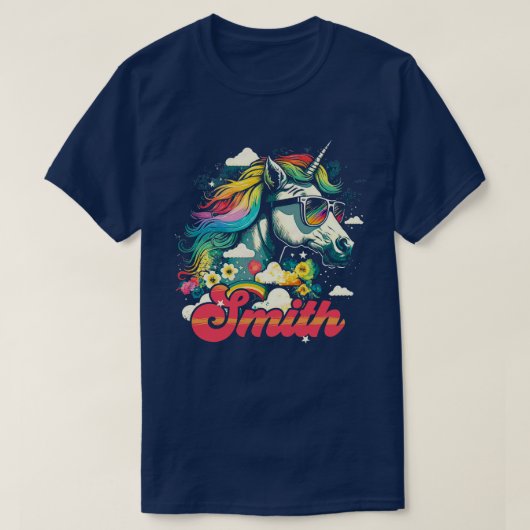 Rainbow Unicorn Smith T-Shirt (Design vorne)