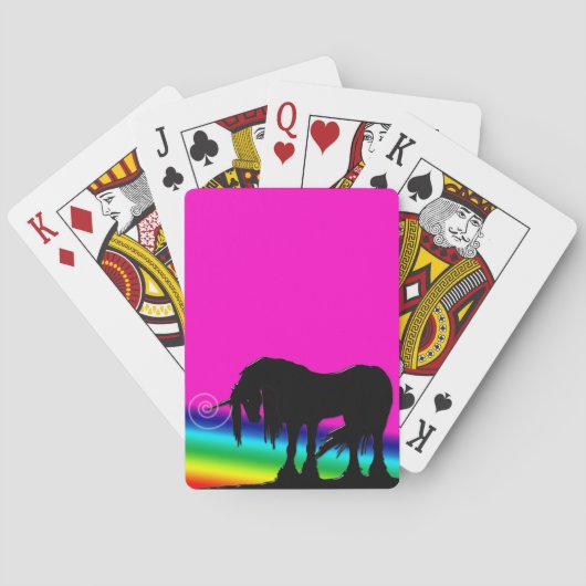 Rainbow Unicorn Spielkarten (Rückseite)