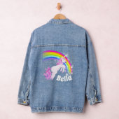 Rainbow Unicorn Springmädchen Jeansjacke (Hangar)