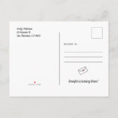 Rainbow Unicorn Stars Einladung zum Geburtstag (Rückseite)