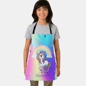 Rainbow Unicorn Stars Holographi Schürze (Insitu)