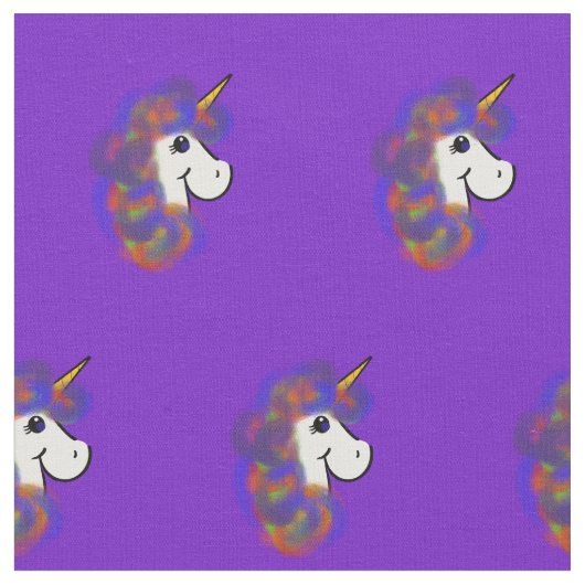 Rainbow Unicorn Stoff (Nahaufnahme)