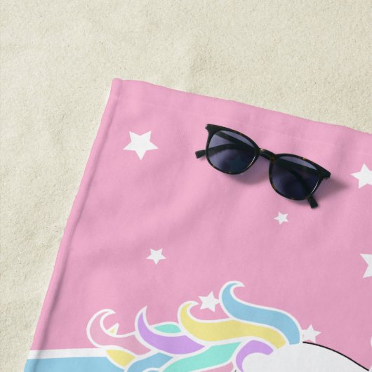 Rainbow Unicorn Strandtuch (Beispiel)