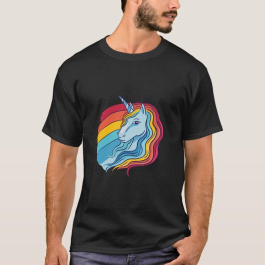Rainbow Unicorn T - Shirt (Vorderseite)