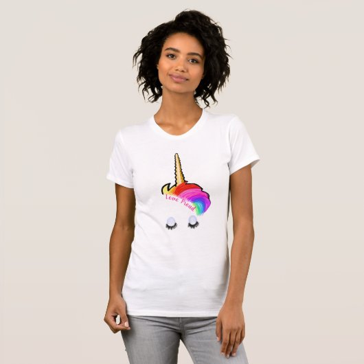 Rainbow Unicorn T - Shirt (Vorne ganz)