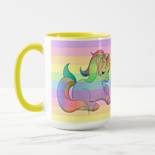 Rainbow Unicorn-Tasse Tasse (Links)