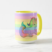 Rainbow Unicorn-Tasse Tasse (VorderseiteRechts)
