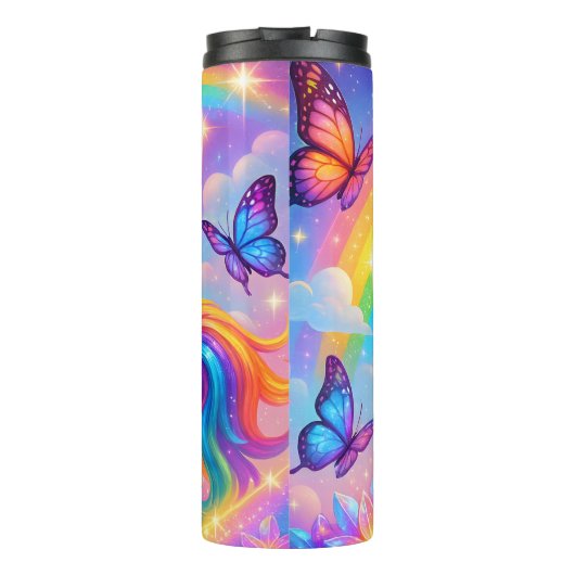Rainbow Unicorn Thermosbecher (Rückseite)