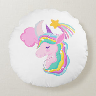 Rainbow Unicorn Throw Kissen