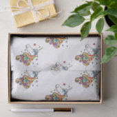 Rainbow Unicorn Tissue Paper Seidenpapier (Geschenk)